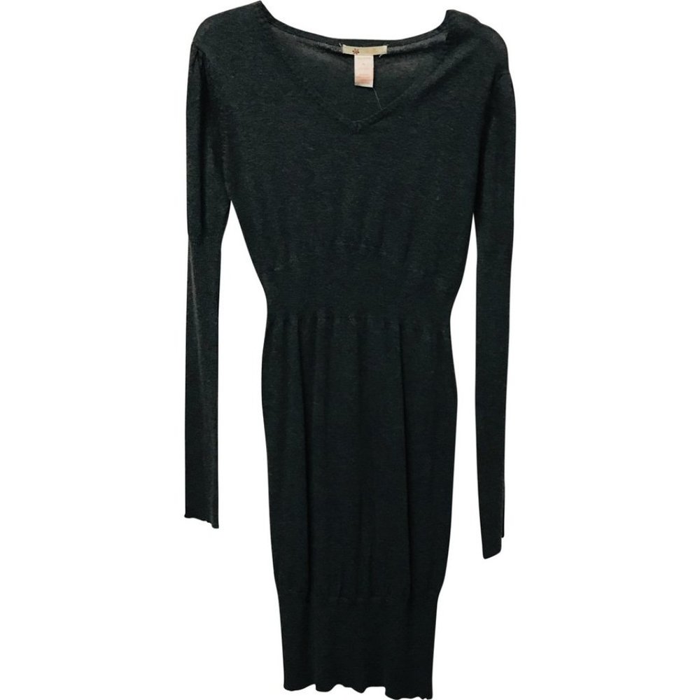 NWOT Tulle Anthropologie Gray Midi Sweater Dress